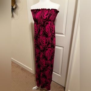 Pink tube long dress